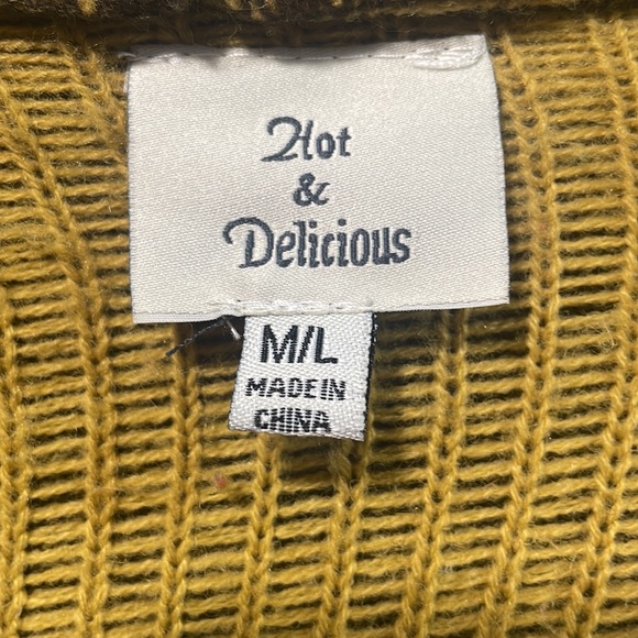 Hot & Delicious Sante Fe Cardigan, M/L, Sweater, open front, Fringe, Brown multi - Picture 9 of 10